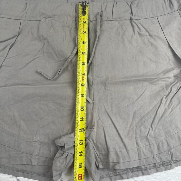 G4014 Women's Summer Shorts Solid Elastic Waist Size 2XL - Picture 3 of 7